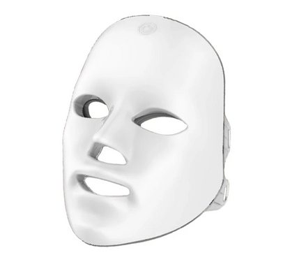 White face mask on a white background